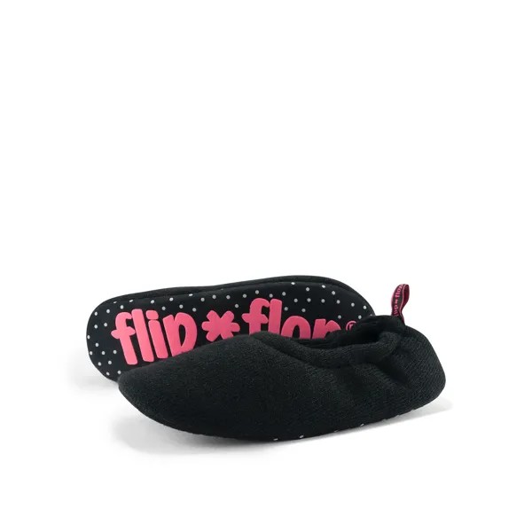 Тапочки Flip Flop Hausschuh ballett*knit, черный
