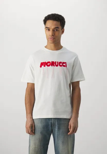 Футболка с принтом Club Logo Unisex Fiorucci, белый