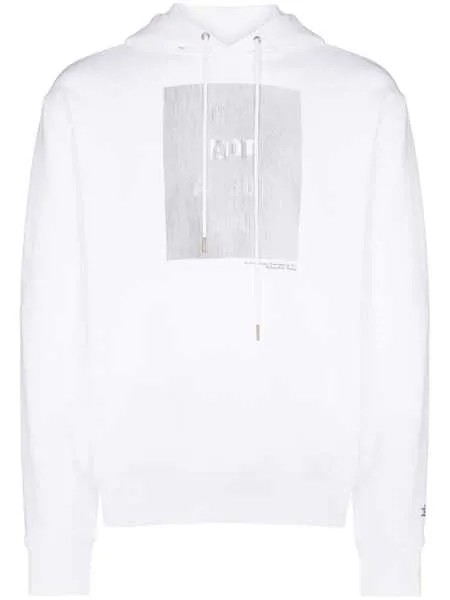 Helmut Lang худи HWT lenticular с кулиской и принтом