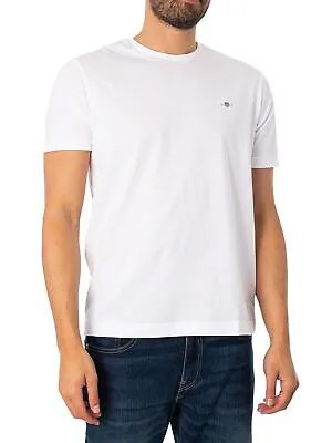Мужская футболка GANT Regular Shield, белая