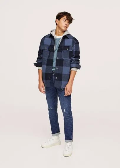 Нарочно рваные джинсы slim-fit - Slimrtb