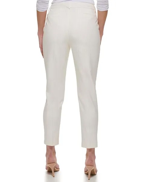 Брюки DKNY Pin Stripe Essex Pants, цвет White/Sand