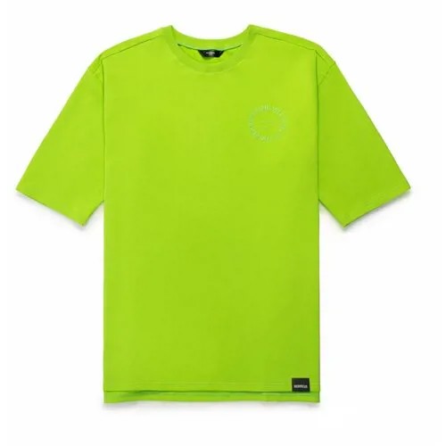Пижама MORФEUS, футболка, шорты, размер OVERSIZE SMALL, зеленый
