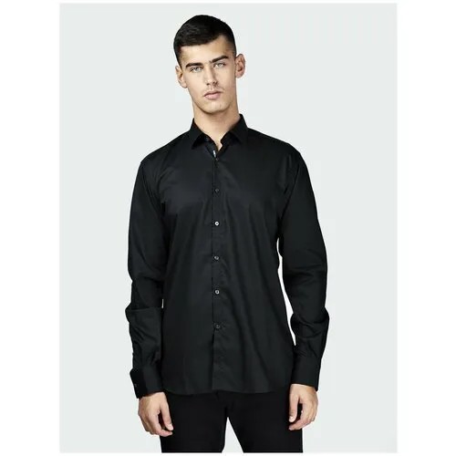 Рубашка Karl Lagerfeld, размер 43, черный