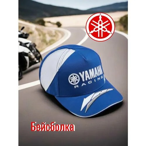 Бейсболка Yamaha, размер OneSize, белый, синий