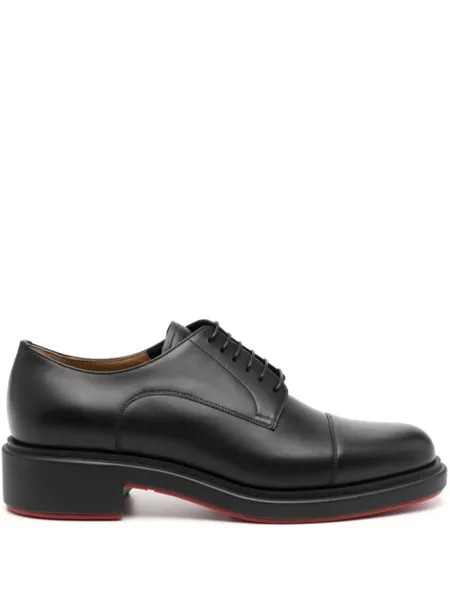 Кожаная платформа Лоферы Christian Louboutin, черный