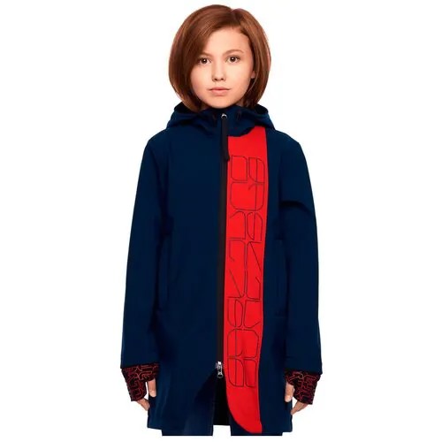 Куртка BASK MOLLY 19136, размер 134, синий, красный