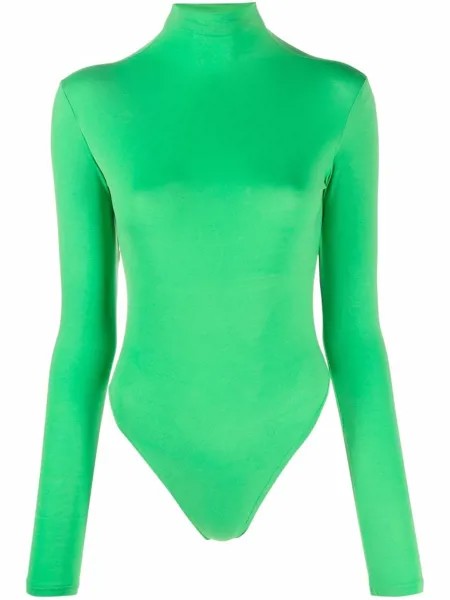 Atu Body Couture блузка с высоким воротником и длинными рукавами