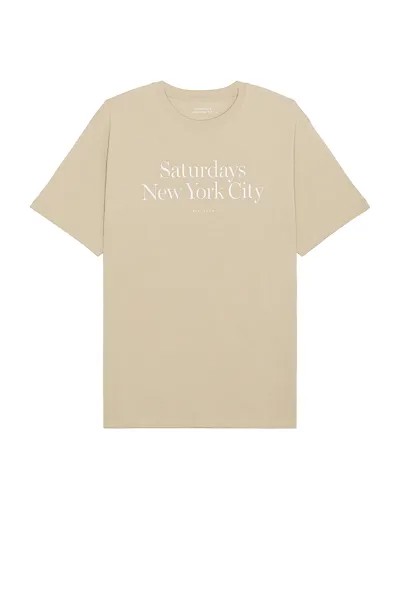 Футболка SATURDAYS NYC Miller Standard, цвет Classic Khaki