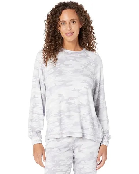 Пижамный комплект Sanctuary Long Sleeve Popover and Joggers PJ Set, цвет Silver Camo