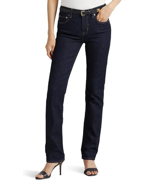 Джинсы LAUREN Ralph Lauren Premier Straight, цвет Dark Rinse Wash