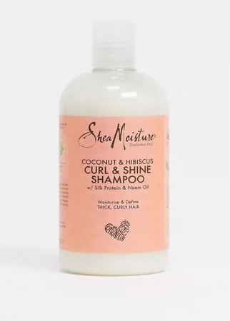 Шампунь с экстрактами кокоса и гибискуса Shea Moisture Curl & Shine-Бесцветный