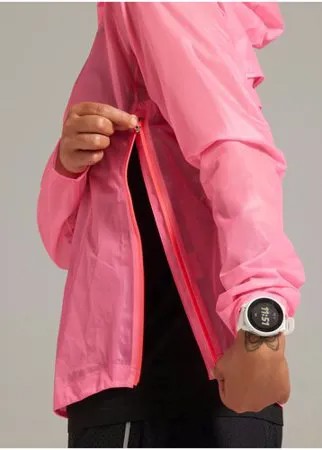 Куртка-дождевик для бега женская KIPRUN LIGHT , размер: EU38 RU44, цвет: Неоновый Розовый KIPRUN Х Декатлон