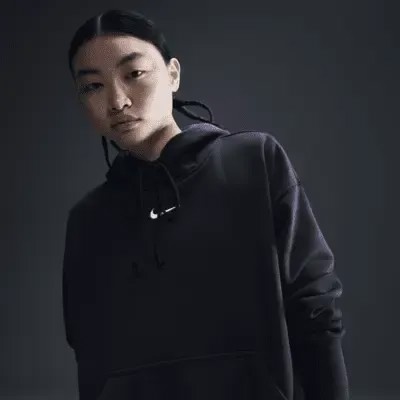 Худи Nike Sportswear Phoenix Fleece, цвет Black/Sail