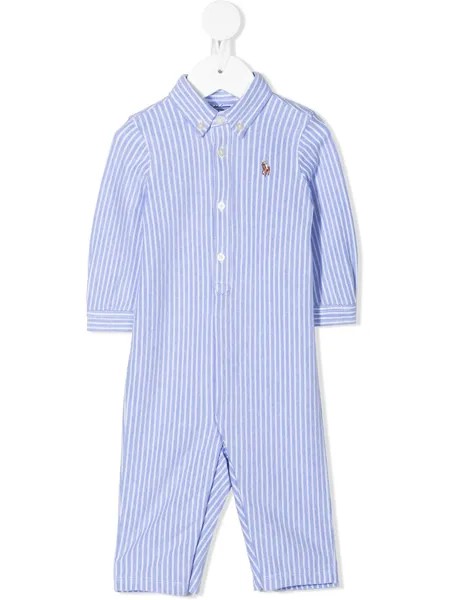 Ralph Lauren Kids полосатый комбинезон для новорожденного