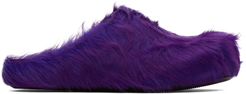 Пурпурные лоферы-сабо Fussbett Marni