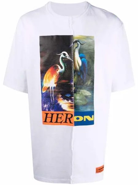 Heron Preston футболка с графичным принтом