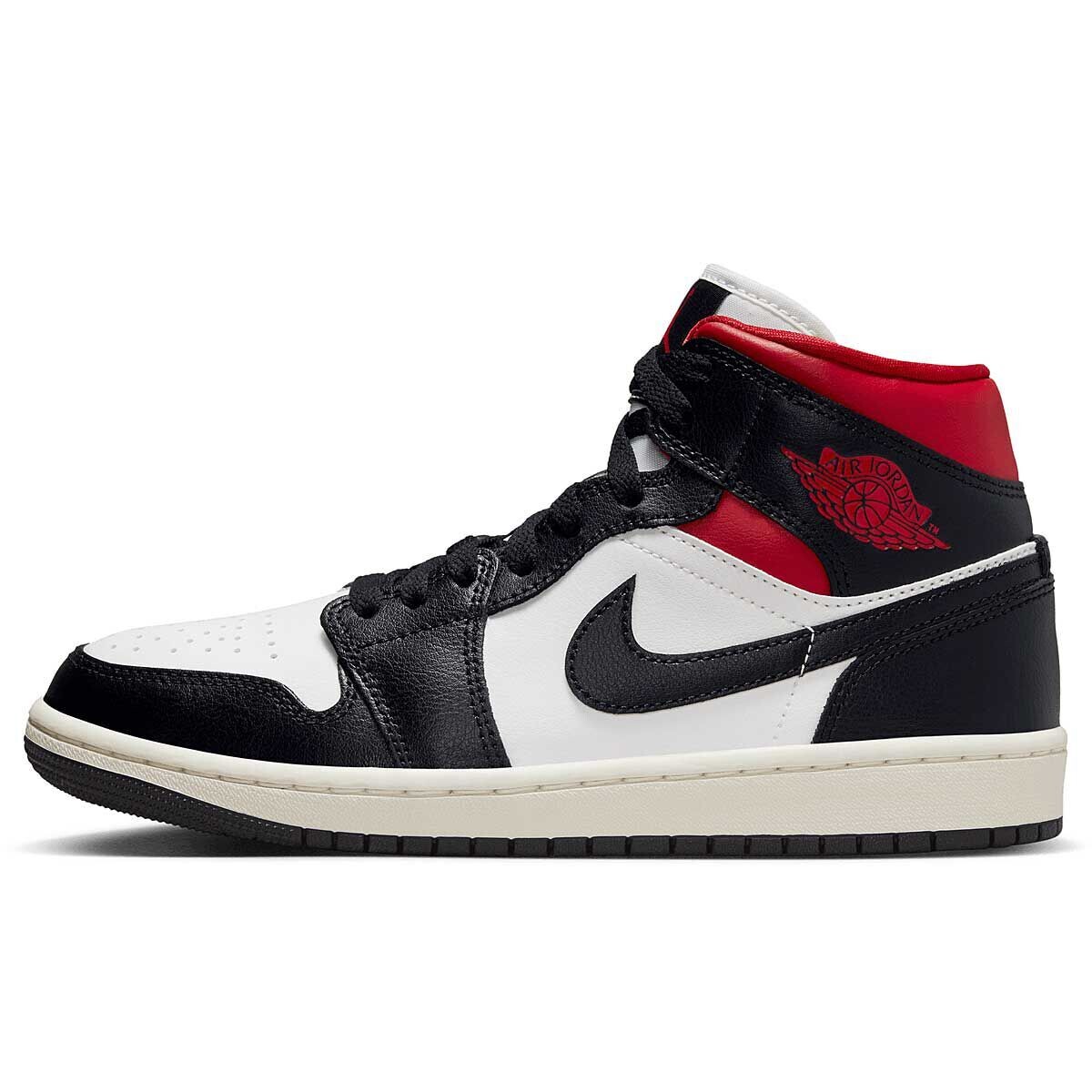 Кроссовки WMNS Air Jordan 1 Mid, цвет Schwarz/Rot/Beige
