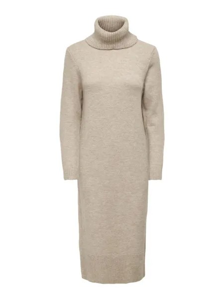 Платье ONLY Knitted dress ONLBrandie, пятнистый бежевый