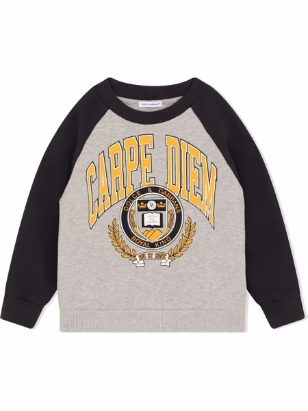 Dolce & Gabbana Kids толстовка с рукавами реглан