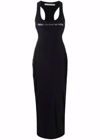 Alexander Wang платье макси с логотипом
