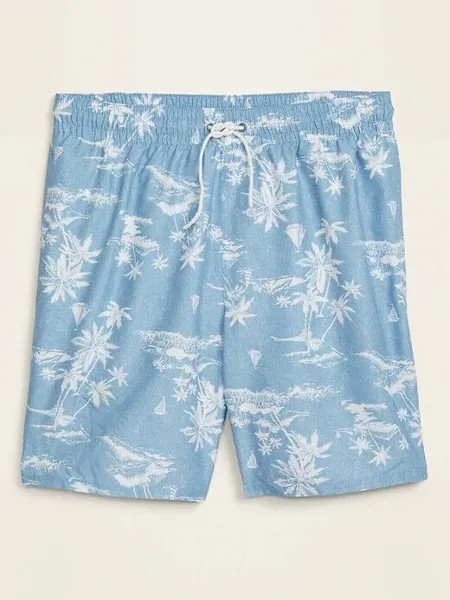 NWT Old Navy Scenic Palm Tree Парусные плавки Шорты для плавания 8 дюймов Мужские SML