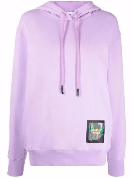 AMBUSH WKSP PATCH HOODIE LAVENDULA MULTICOLOR