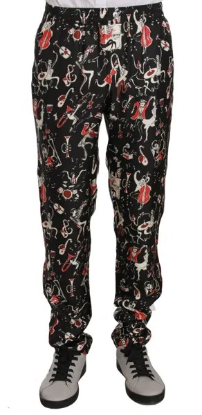 DOLCE - GABBANA Брюки Красные пижамы с музыкальными инструментами IT48 / W34 / M Рекомендуемая розничная цена 980 долларов США