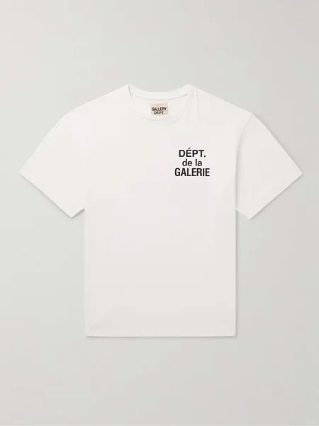 Футболка из хлопкового джерси с логотипом GALLERY DEPT., белый