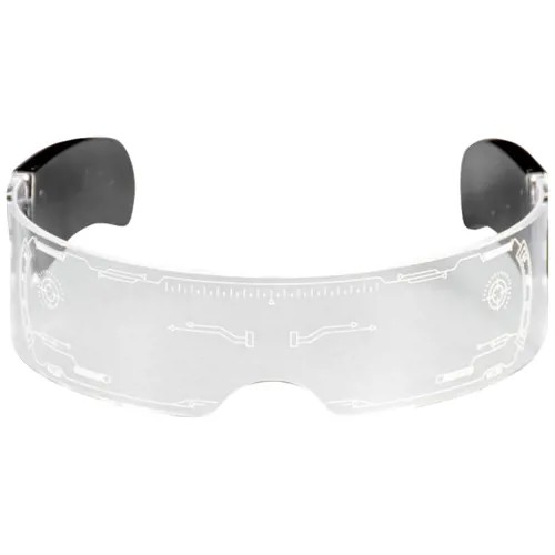 Светодиодные очки Киберпанк для вечеринки и селфи с подсветкой, карнавальные неоновые для косплея