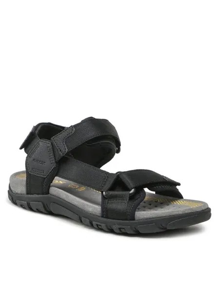 Сандалии мужские GEOX Uomo Sandal Strada U3524A00011C9999 черные 43 EU