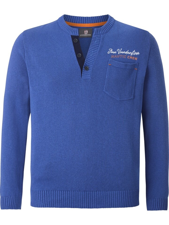 Пуловер Jan Vanderstorm, цвет royal blau