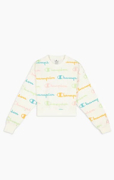 Свитшот женский Champion Legacy American Classics Crewneck Sweatshirt белый M