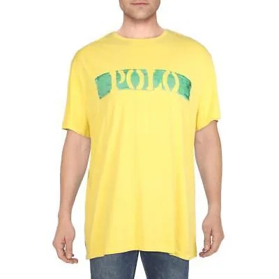 Мужская желтая футболка классического кроя с логотипом Polo Ralph Lauren XXL BHFO 7134