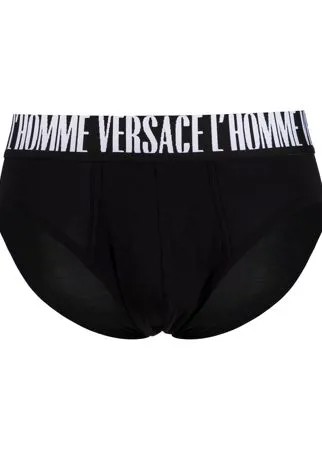 Versace трусы-брифы с логотипом