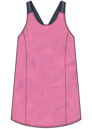 Майка для фитнеса с тонкими бретелями розовая, размер: EU38 RU44, цвет: Холодный Розовый/Насыщенный Тёмно-Бирюзовый DOMYOS Х Декатлон