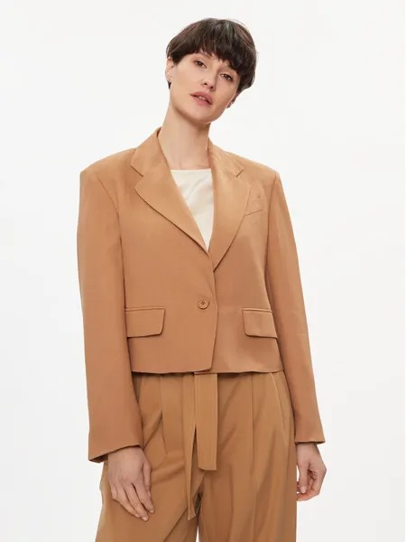 Куртка стандартного кроя Weekend Max Mara, коричневый