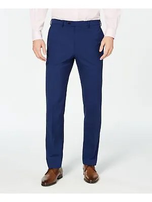 VINCE CAMUTO Мужские синие брюки узкого кроя с плоской передней частью, 33 Вт/30 л