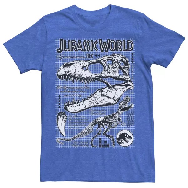 Мужская футболка с изображением двух костей тираннозавра Jurassic World