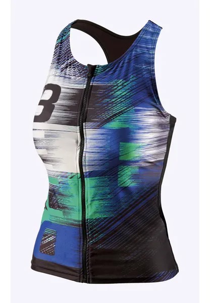 Купальник BECO the world of aquasports Tankini Schwimm Oberteil BEsuit Racerback, цвет grün schwarz