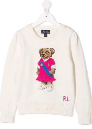 Ralph Lauren Kids джемпер Polo Bear вязки интарсия