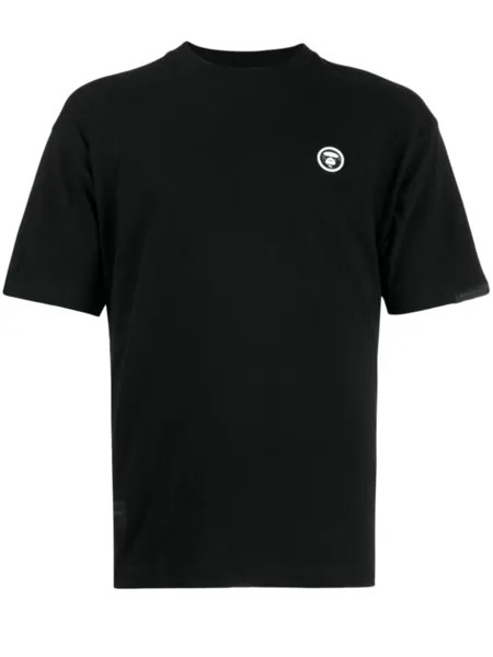 Футболка с нашивкой Milo AAPE BY *A BATHING APE, черный
