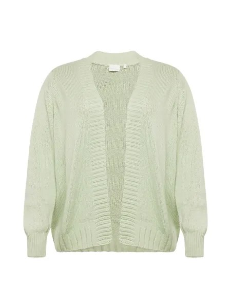 Вязаный кардиган Only Carmakoma MILLE, цвет Pastel Green
