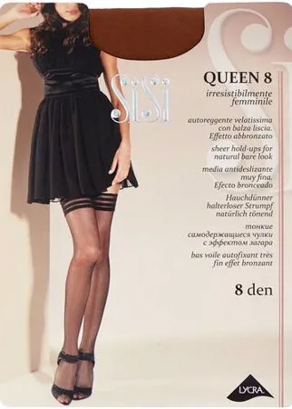 Чулки Sisi Queen, 8 den, размер 4-L, tropico (коричневый)
