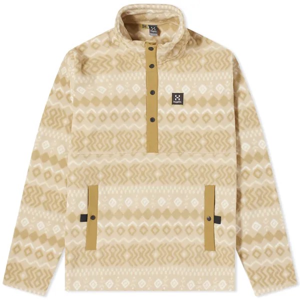 Флис Haglöfs Mora Mid Half Snap Fleece, цвет Sand & Cinnamon Brown