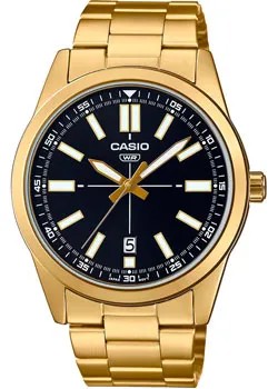 Японские наручные  мужские часы Casio MTP-VD02G-1E. Коллекция Analog