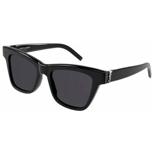 Солнцезащитные очки Saint Laurent Saint Laurent SLM106 001 SLM106 001, черный, серый