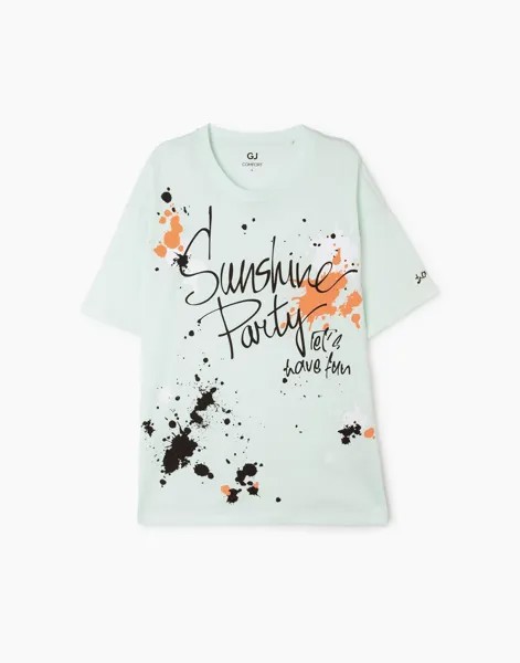 Футболка мужская Gloria Jeans BKT012185 зеленая XL