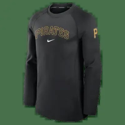 Лонгслив Nike Pittsburgh Pirates Authentic Collection Game Time, черный