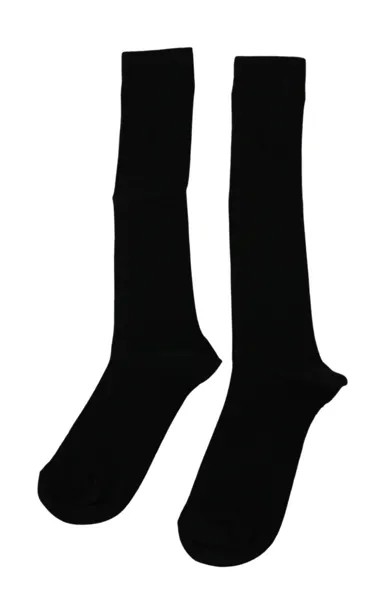 DOLCE - GABBANA Носки до середины икры, черные шерстяные эластичные женские аксессуары s. Рекомендованная розничная цена: 150 долларов США.